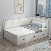 Customized tatami bed for small apartment with storage soft package drawer bed floor-standing high box childrens bed with fence simple and modern