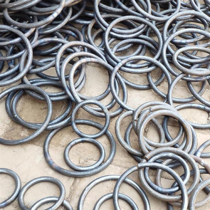 Ring iron ring steel ring steel ring shaped ring welding circle o type diy iron art metal solid size iron ring opening-Taobao