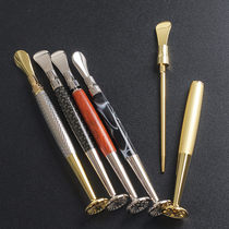 High-end rosewood pipe pressure stick three-in-one flameout-proof pipe pressure rod digging spoon cleaning tool accessories portable