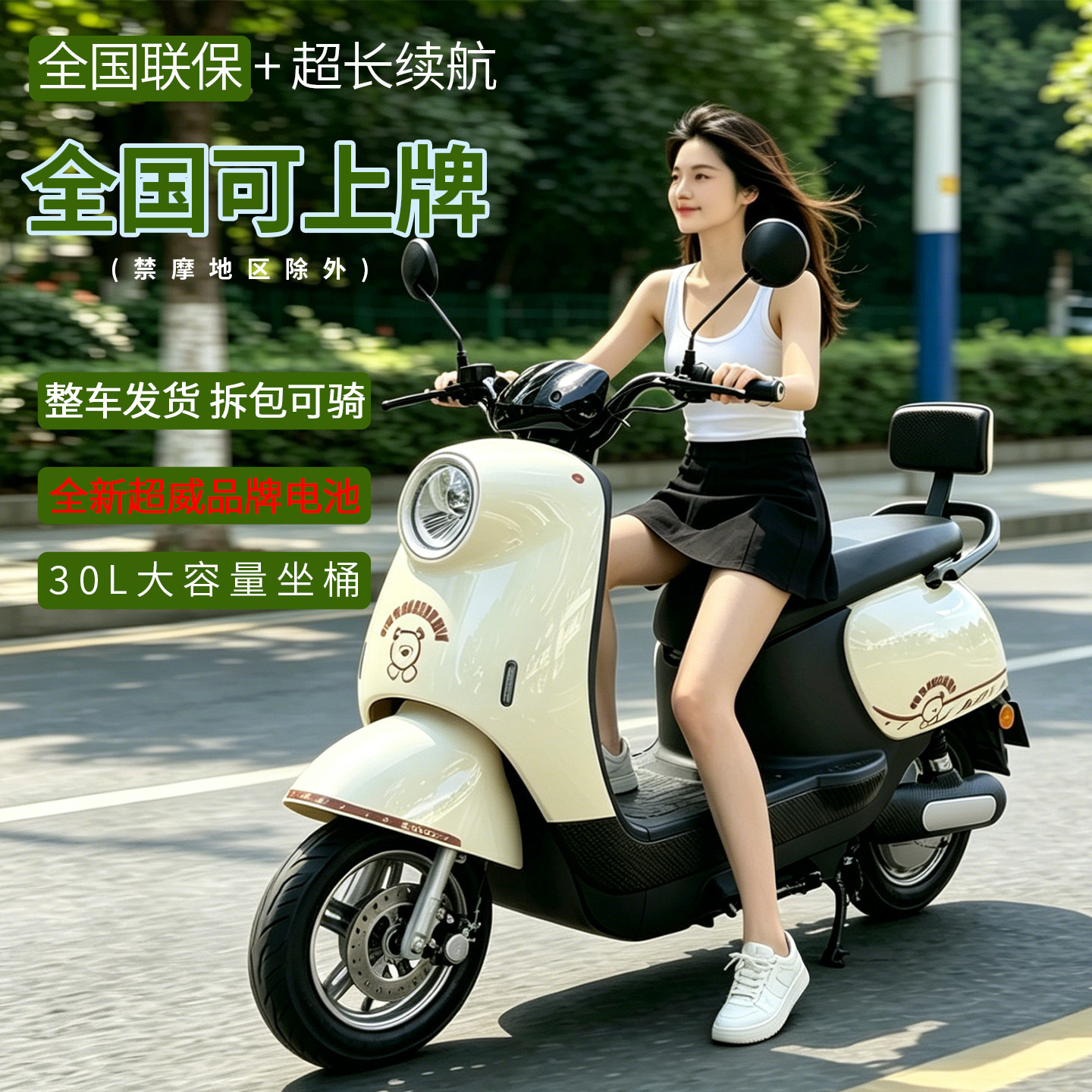 心萌龟王2026新款电动车成人家用代步电动摩托车男女士小型电瓶车