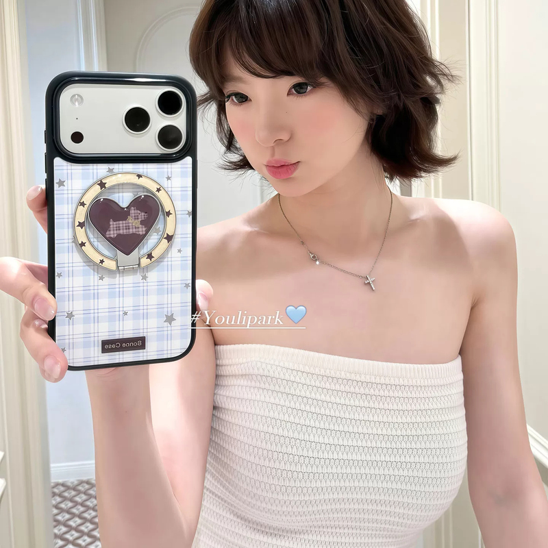 ins Korean-Style Cute Color-Blocked Plaid Star Puppy Stand Case Suitable for 18Pro Apple 17Promax Phone Case iPhone 16 Full Coverage 14 New Model 18Promax Protective Case for Women ins Korean-Style Cute Color-Blocked Plaid Star Puppy Stand Case Suitable for 18Pro Apple 17Promax Phone Case iPhone 16 Full Coverage 14 New Model 18Promax Protective Case for Women