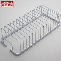 304 stainless steel bathroom rack single-layer rectangular mesh basket wall-mounted bathroom toilet shower room wash rack