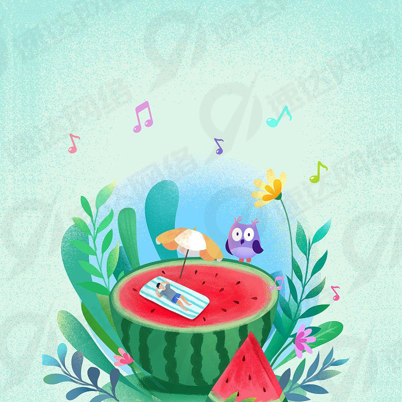 Listen to Music with Watermelon