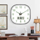 Square Automatic Time-Setting Radio-Controlled Wall Clock, Simple Luminous Clock for Living Room, Quartz Clock, Wall Clock, Smart Voice-Controlled Clock