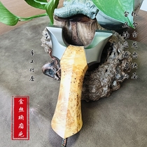 Titanium alloy Cypress-style Tiangang dragon teeth quick-flatten rubber band outdoor high-precision large recurve grip and comfortable solid wood slingshot