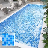 Бассейн, стеклянная синяя дорожная мозаика