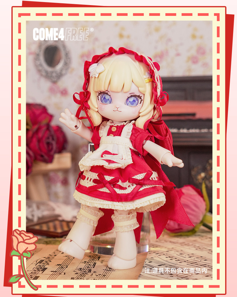 Одежда для кукол BJD come4free【情人节23年款】甜蜜约会c4f-e001 bjd娃衣ob11玩偶裙