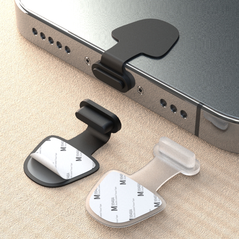 Dust-Proof Silicone Charging Port Plug Suitable for Apple 14/Iphone11Promax/Xr/8/12/13 Mobile Phone Power Plug