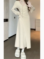 Абрикосовая длинная юбка