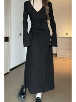 Черная длинная юбка