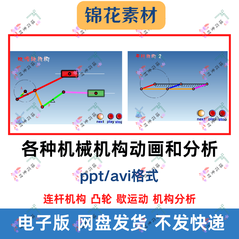 A Collection of Various Mechanical Structures, Mechanisms, Motion Animations, Animated Images, Simulation Diagrams, Analysis of Linkage Mechanisms, and Cam Motion A Collection of Various Mechanical Structures, Mechanisms, Motion Animations, Animated Images, Simulation Diagrams, Analysis of Linkage Mechanisms, and Cam Motion