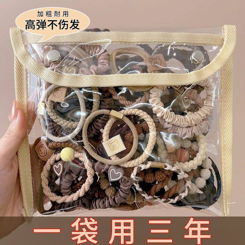 网红ins高弹力皮筋混装耐用头绳气质简约高马尾发绳高级新款发圈