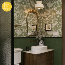 French green retro tiles romantic art bathroom tiles bathroom kitchen wall tiles balcony non-slip floor tiles