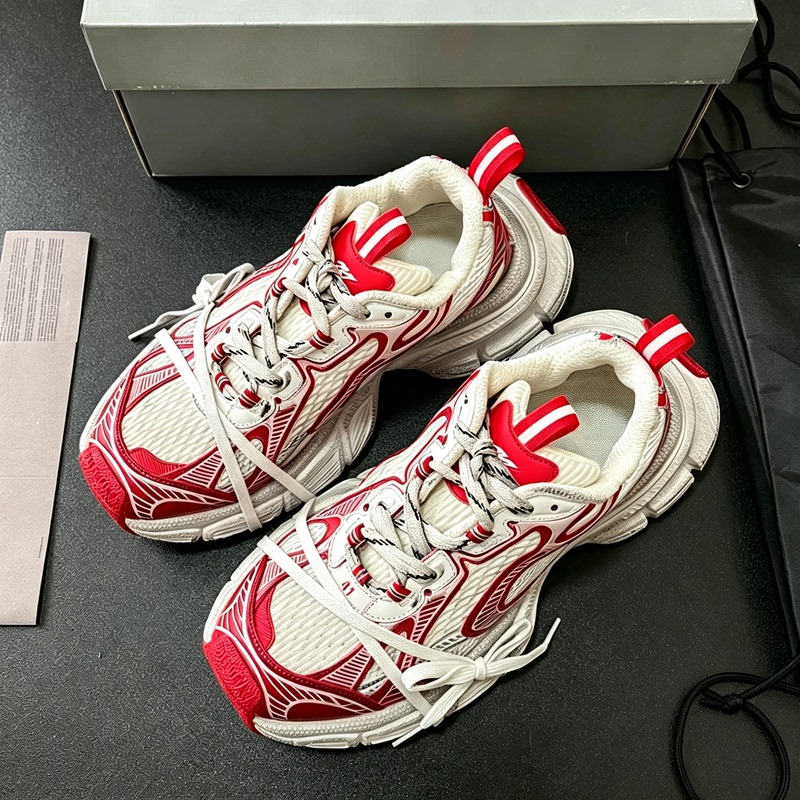 Official Genuine Paris 9Th Generation 3XL Red Dad Shoes for Men and Women 2026 Thick-Soled Height-Increasing Sports Casual Shoes