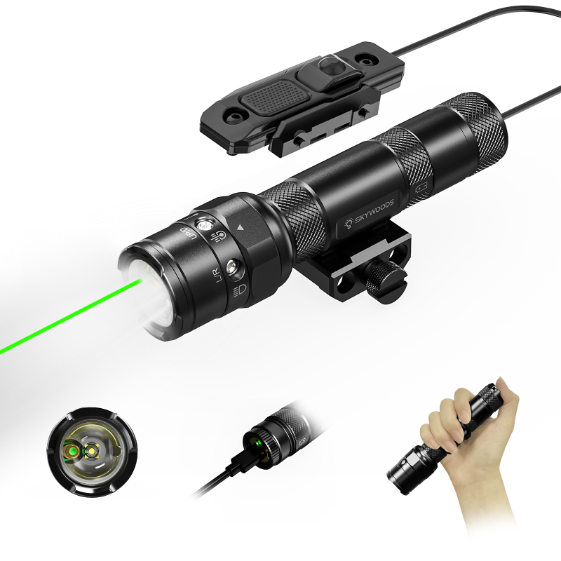 Rl900G Sky Woods Skywoods True Iron-Grade Tactical Light with Wired Control, Tail Light, Rail Clip, Trendy Toy Rl900G Sky Woods Skywoods True Iron-Grade Tactical Light with Wired Control, Tail Light, Rail Clip, Trendy Toy