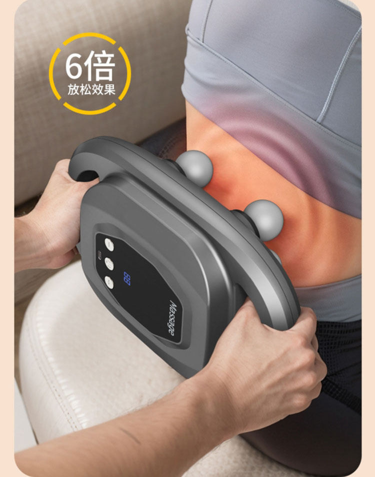 Массаж пушка 多多量六头筋膜枪黑科技全自动肌肉放松按摩器多功能电动肌颈膜枪 Tlxt