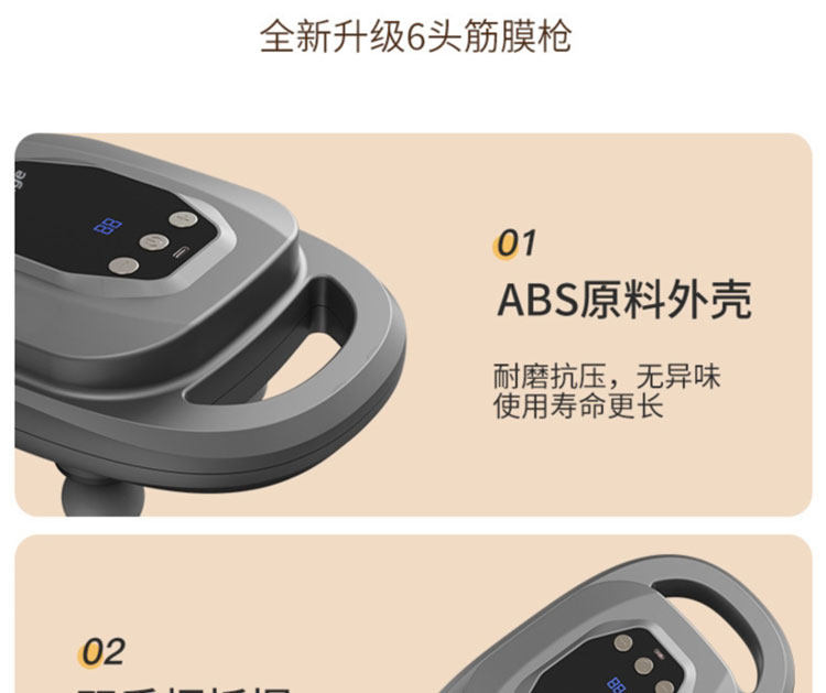 Массаж пушка 多多量六头筋膜枪黑科技全自动肌肉放松按摩器多功能电动肌颈膜枪 Tlxt