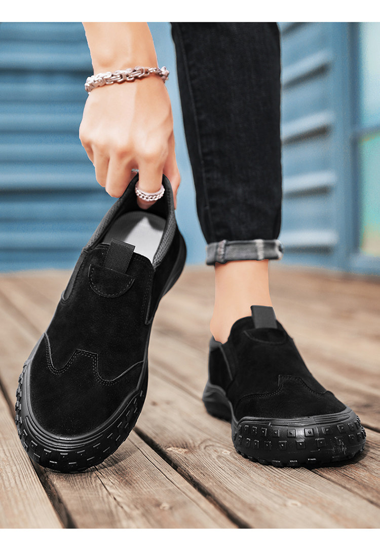Herren Slipper Aus Khakifarbenem Wildleder Für Alltag Und Beruf_voghion.com