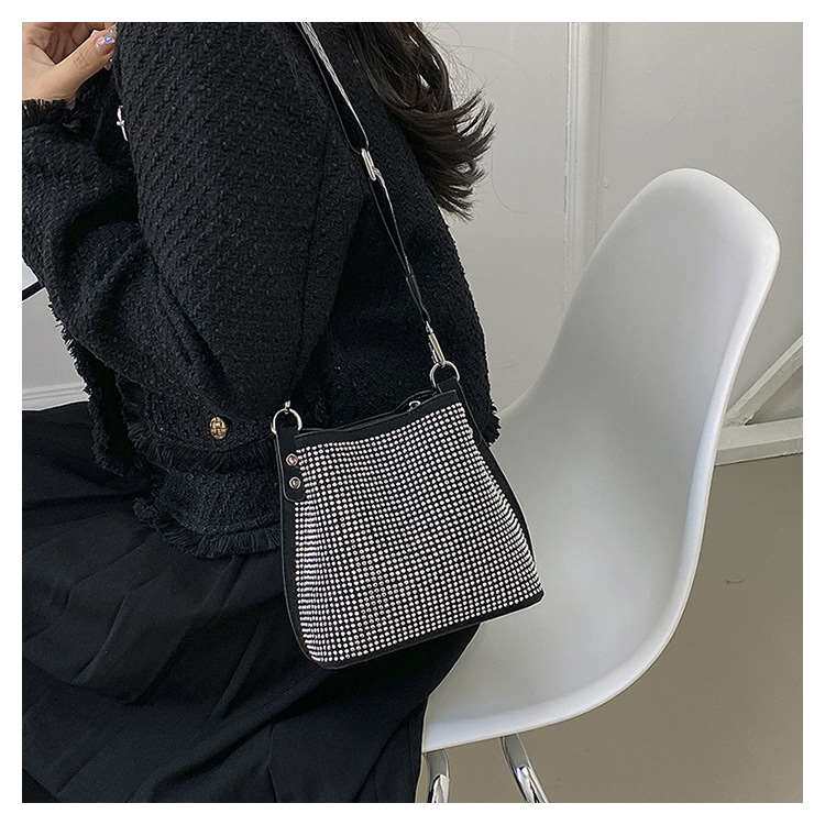 High-end Sense Niche Bucket Bag Women's Diamond New Fashion OTHER / Other 