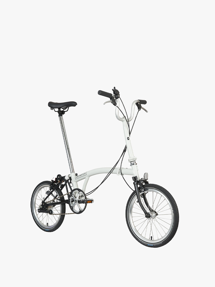 BROMPTON Xiaobu A Line matte white/classic black large M handlebar 3-speed E version portable folding bicycle