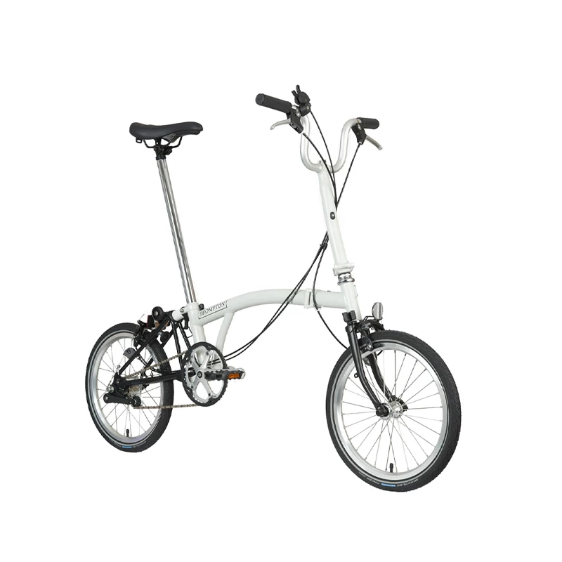 BROMPTON Xiaobu A Line matte white/classic black large M handlebar 3-speed E version portable folding bicycle
