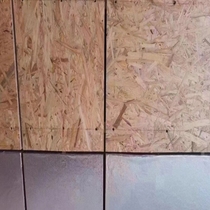 European pine board decoration packaging box grille partition board OSB villa indoor structure ceiling primer formaldehyde-free