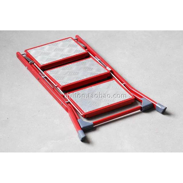 ການເກັບຮັກສາເຂົ້າ DULTON metal folding ladder multi-functional ladder stool portable herringbone ladder storage ladder frame home