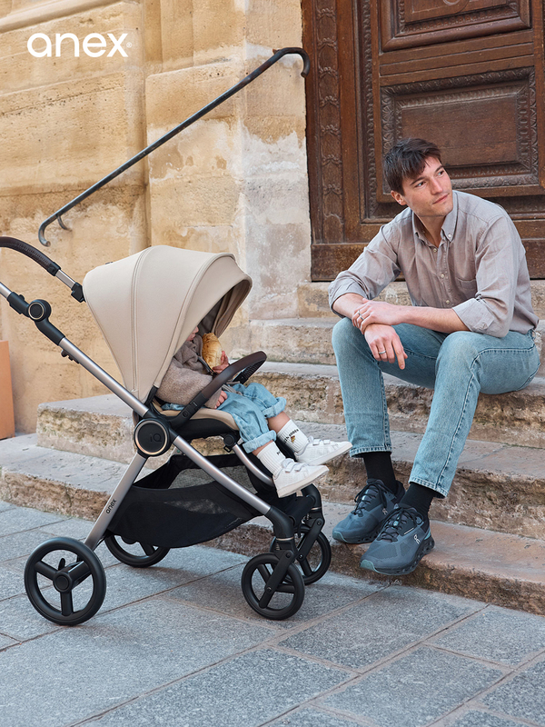 [on Sale] Anex Iq Baby Stroller Can Sit and Lie Down, Shock-Absorbing, Two-Way, Dual-Use for Newborns, Lightweight