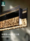 Bading Glass Restaurant Chandelier 2026 New Italian Minimalist Design Island Table Dining Table Long Chandelier Restaurant Light