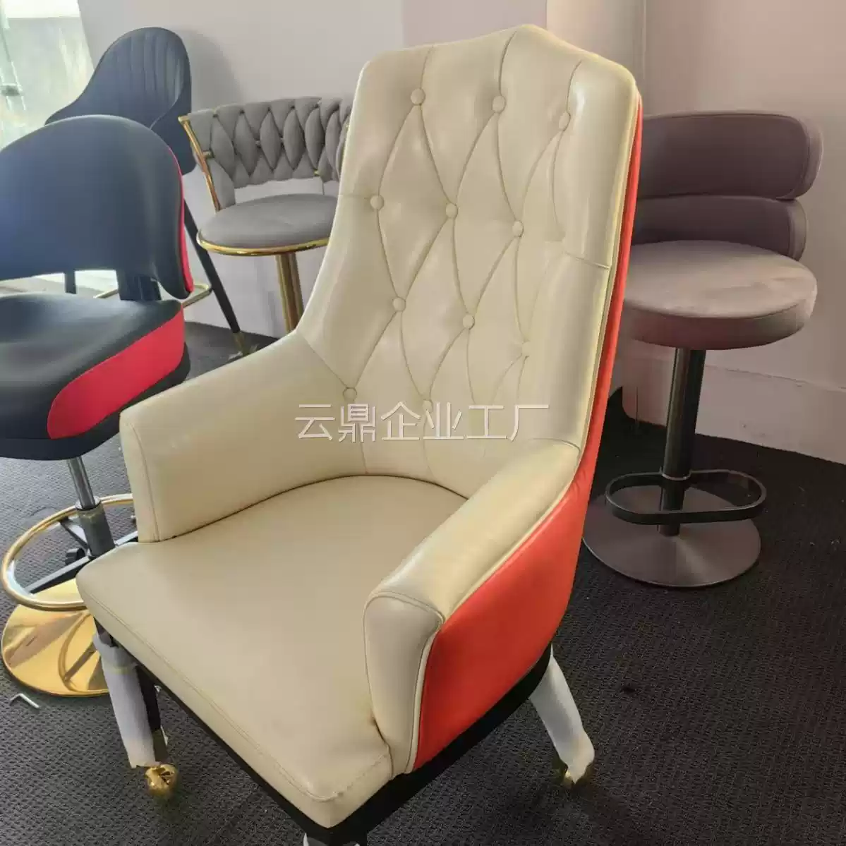 廠優惠賭場椅拉斯維加斯澳門老虎椅百家樂椅子柬埔寨賭場椅