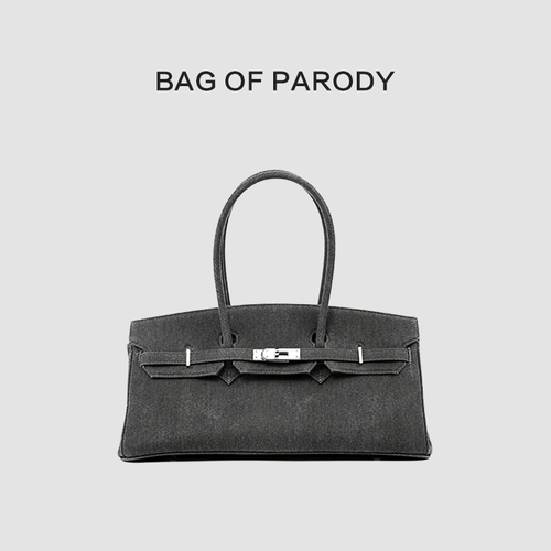 Сумка через плечо, джинсовая платиновая барсетка, сумка на одно плечо, коллекция 2023