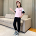 Cô gái Summer Outfit 2020 mới trẻ em thời trang mùa hè thời trang Net Red 12-Year-Old cô gái thể thao hai mảnh. 