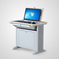 Heling Flip Display Hidden Classroom Student Desktop Classroom Training Desk White Maple 800mm600mm