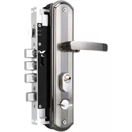 Khóa cửa chống trộm hộ gia đình đa năng cửa ra vào khóa cơ khí đôi cửa trong nhà cửa phòng cửa gỗ Bộ khóa chuông cửa hình