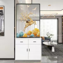 Screen entrance living room restaurant bathroom dry and wet sink half wall iron partition Changhong art glass