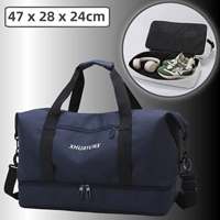 Синее многослойное отделение для обуви размера XL.