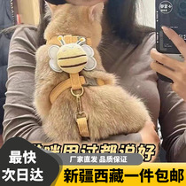 Xinjiang Tibetan cat bee traction rope to prevent falling off I-shaped adjustable pet-specific ragdoll Teddy