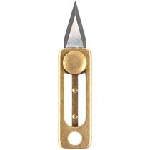 Titanium alloy mini thumb knife pure titanium removal letter knife portable emergency brass cut paper knife key buckle pendant unpacking