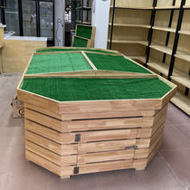 Zhiyi fruit and vegetable fresh shelves fruit shelves island cabinet fruit shop shelf display rack stepped fruit shelves