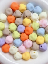 Douyin popular rubber feel paint fig meteorite special-shaped beads diy mobile phone chain car hanging beading material matching