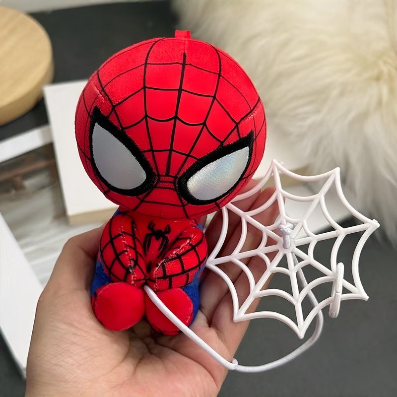 Spider-Man Doll Pendant, Pull-Out Figurine Keychain, Spider-Man Bag Charm, Movie Merchandise, Gift for Friends