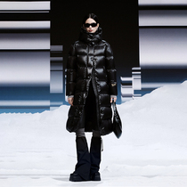 Northeast cold-resistant minus 40 degrees men and women winter Harbin knee-length ultra-thick cold-resistant 500g goose down down jacket