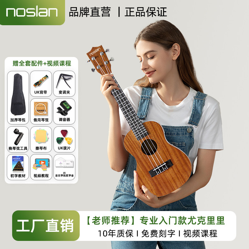 ノスラン ウクレレ、初心者向け、23インチサイズ、男の子にも女の子にも最適、子供へのプレゼント、小型ギター、楽器。