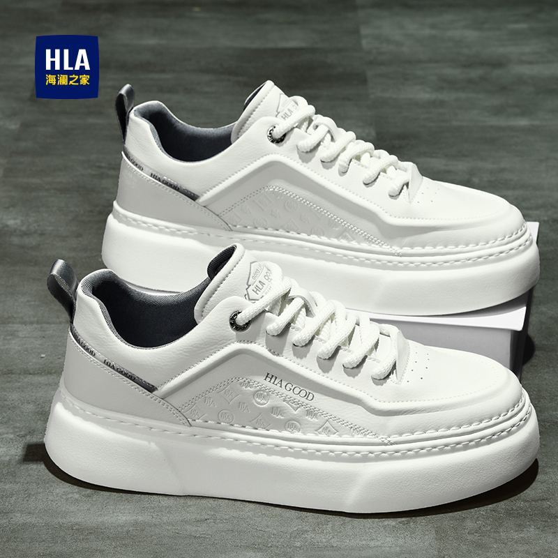 Heilan Home Men's Shoes 2026 New Summer Versatile White Sneakers Men's Sports Casual Shoes Thick-Soled Height-Increasing Shoes