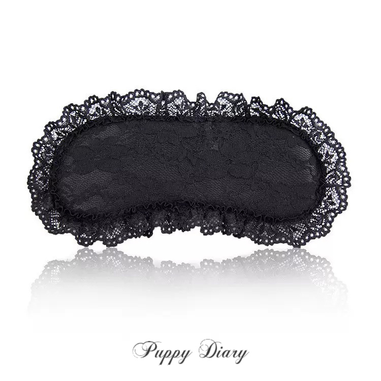 Puppy* Lace Eye Mask for Women, Blindfold, Light-Blocking, Sexy Abstinence-Style Lace Bracelet, Pure Desire Style Accessories