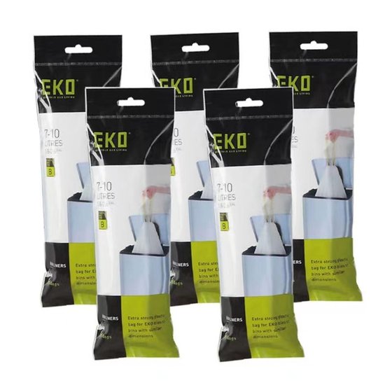 EKO垃圾袋家用手提式加厚抽绳厨房大号特厚超厚清洁背心式拉收袋