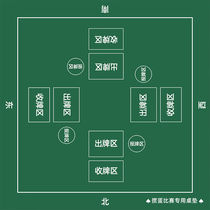 Diang egg-breaking tablecloth rubber mahjong tablecloth egg-beating poker game table mat water square card table mat square