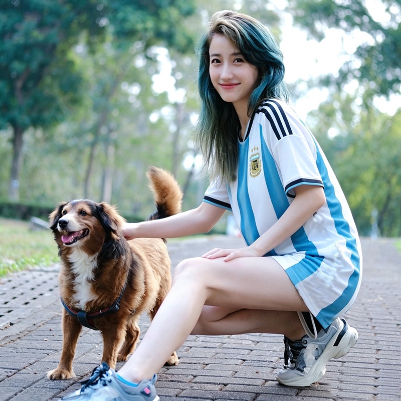 World Cup Loose Jersey Women's Argentina Soccer Uniform Couple Style No. 10 Messi Bf Boyfriend Lower Body Missing Style World Cup Loose Jersey Women's Argentina Soccer Uniform Couple Style No. 10 Messi Bf Boyfriend Lower Body Missing Style