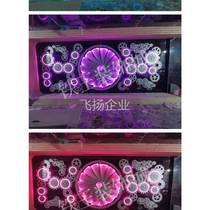 Metal gear retro decoration wall hanging custom decoration industrial style three-dimensional wall hanging creative iron background