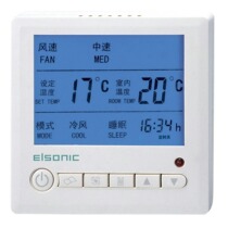 Guangdong Shenzhen fan coil unit LCD thermostat Yilin AC803 LCD switch electric two-way valve